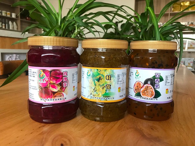 玫瑰花花茶、桂花花茶、百香果花茶